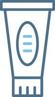 Toothpaste Line Two Colour Icon Design vector