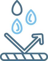 Water Resistant Line Two Colour Icon Design vector