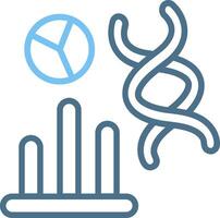 Statistics Line Two Colour Icon Design vector