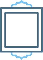 Frame Line Two Colour Icon Design vector