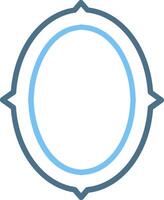 Frame Line Two Colour Icon Design vector