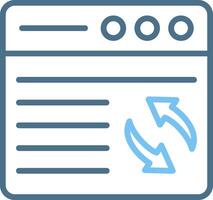 Syn Line Two Colour Icon Design vector