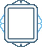 Frame Line Two Colour Icon Design vector