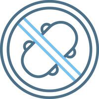 No Skating Line Two Colour Icon Design vector