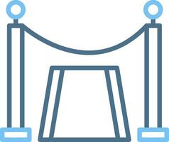 Red Carpet Line Two Colour Icon Design vector