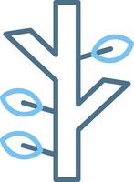 Tree Branch Line Two Colour Icon Design vector