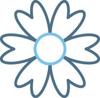Flowers Line Two Colour Icon Design vector