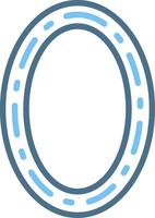 Frame Line Two Colour Icon Design vector