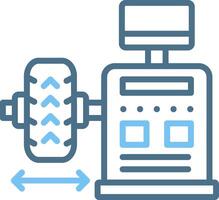 Balancing Line Two Colour Icon Design vector