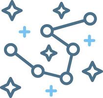 Cassiopeia Line Two Colour Icon Design vector