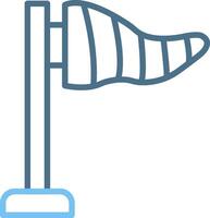 Wind Socket Line Two Colour Icon Design vector