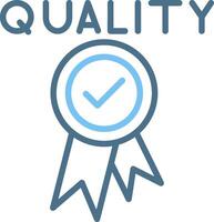 Quality Line Two Colour Icon Design vector