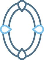 Frame Line Two Colour Icon Design vector