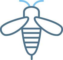 Bee Line Two Colour Icon Design vector