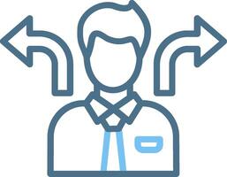Flexibility Line Two Colour Icon Design vector
