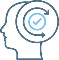 Agility Line Two Colour Icon Design vector