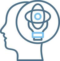 Science Line Two Colour Icon Design vector