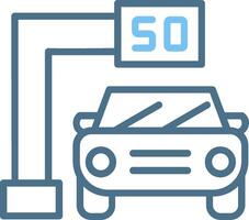 Traffic Camera Line Two Colour Icon Design vector
