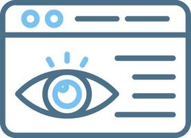 View Line Two Colour Icon Design vector