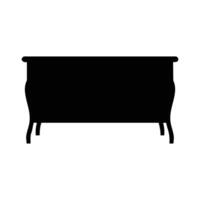 Table icon, silhouettes table, table box, isolated white background vector