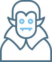 Dracula Line Two Colour Icon Design vector