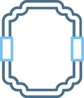 Frame Line Two Colour Icon Design vector