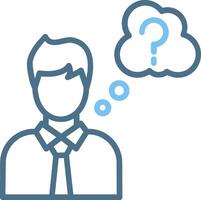 Idea Line Two Colour Icon Design vector