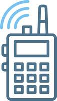 Communication Line Two Colour Icon Design vector
