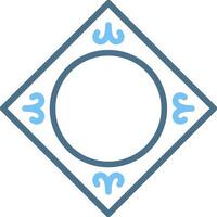 Frame Line Two Colour Icon Design vector