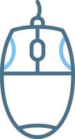 Mouse Line Two Colour Icon Design vector