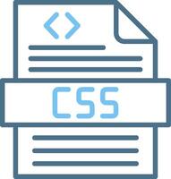 Css Line Two Colour Icon Design vector