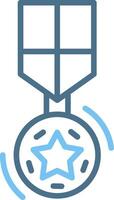 Honor Line Two Colour Icon Design vector