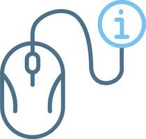 Mouse Line Two Colour Icon Design vector