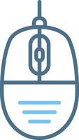 Computer Mouse Line Two Colour Icon Design vector
