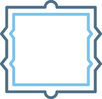 Frame Line Two Colour Icon Design vector