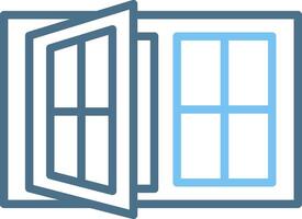 Window Case Line Two Colour Icon Design vector