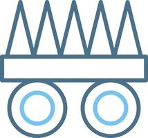 Claws Line Two Colour Icon Design vector
