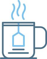 Cup Line Two Colour Icon Design vector