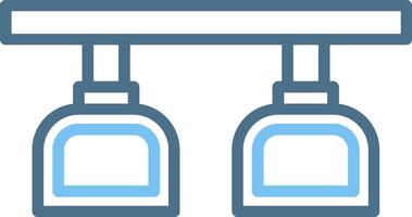 Holder Line Two Colour Icon Design vector