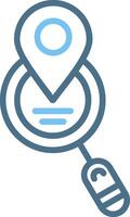 Searching Line Two Colour Icon Design vector