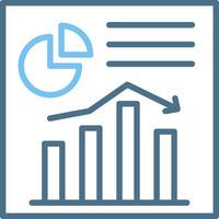 Diagram Line Two Colour Icon Design vector