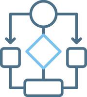Data Flow Line Two Colour Icon Design vector