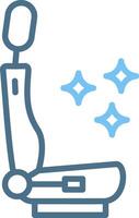 Car Seat Line Two Colour Icon Design vector