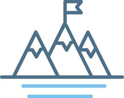Conquer Line Two Colour Icon Design vector