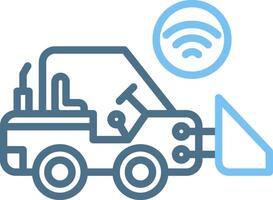 Loader Line Two Colour Icon Design vector