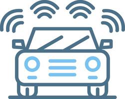 Sensor Line Two Colour Icon Design vector
