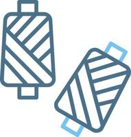Silk Line Two Colour Icon Design vector