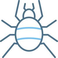 Tarantula Line Two Colour Icon Design vector