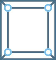 Frame Line Two Colour Icon Design vector