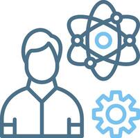 Genius Line Two Colour Icon Design vector